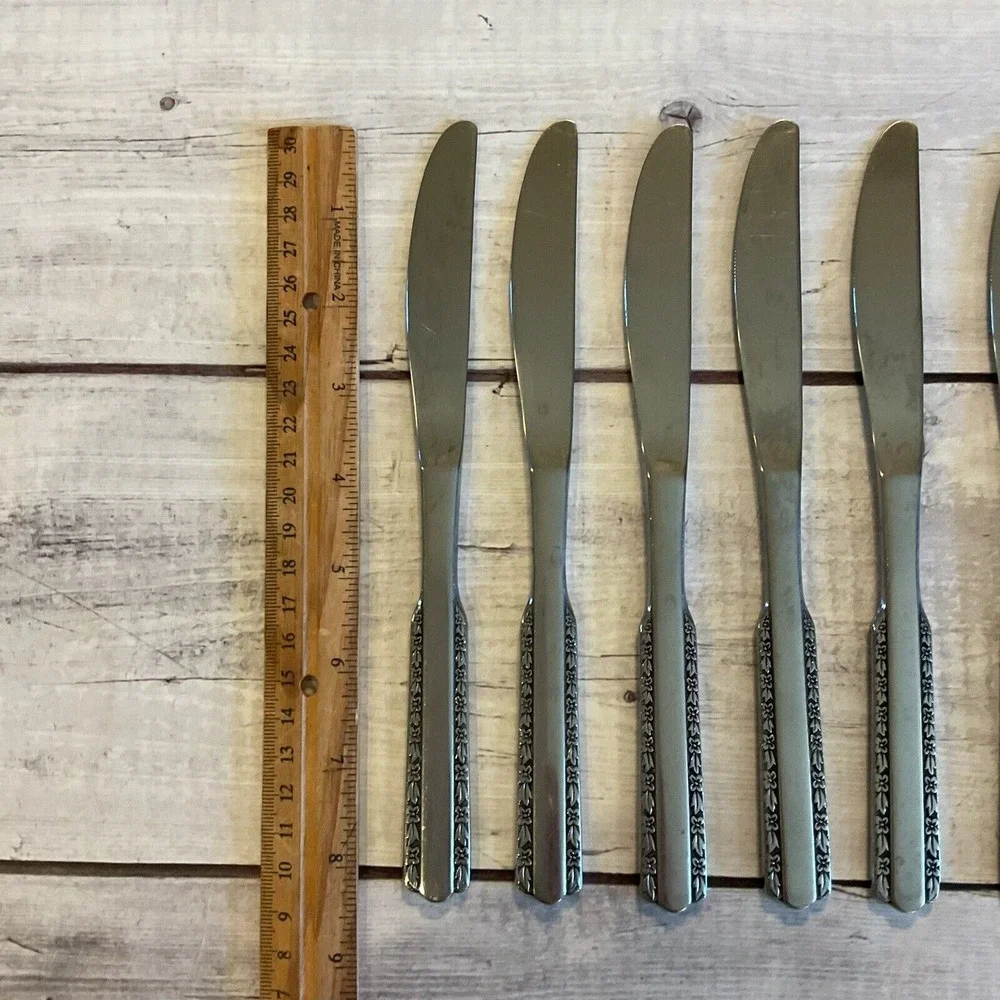 Stanley Roberts SRB91 Stainless Steel Flatware Dinner Knives Set Of 6 Korea